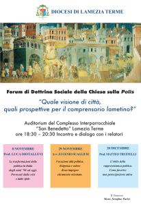 Forum di Dottrina Sociale della Chiesa sulla Polis