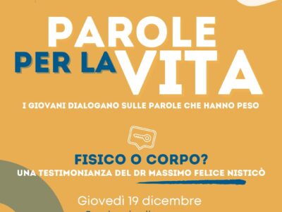 “Parole per la Vita”, i giovani incontrano il dottore Nisticò