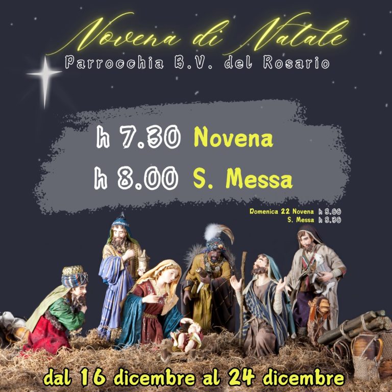 La Novena di Natale nella parrocchia della Madonna del Rosario