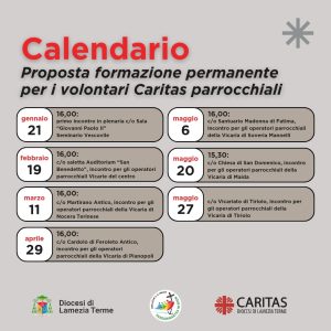 Formazione permanente per i volontari Caritas parrocchiali