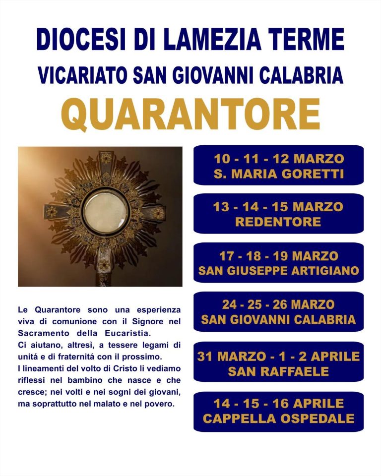 Quarantore Vicaria San Giovanni Calabria